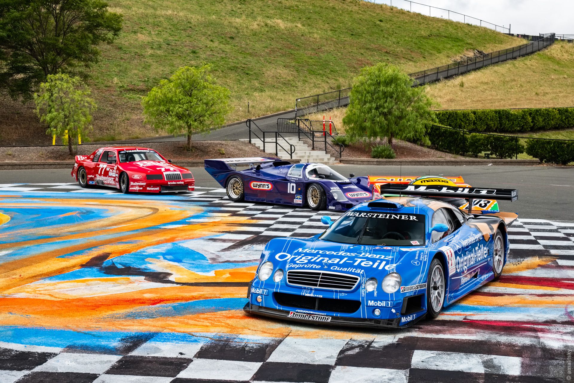 1998 Mercedes-Benz CLK GTR with Porsche 962