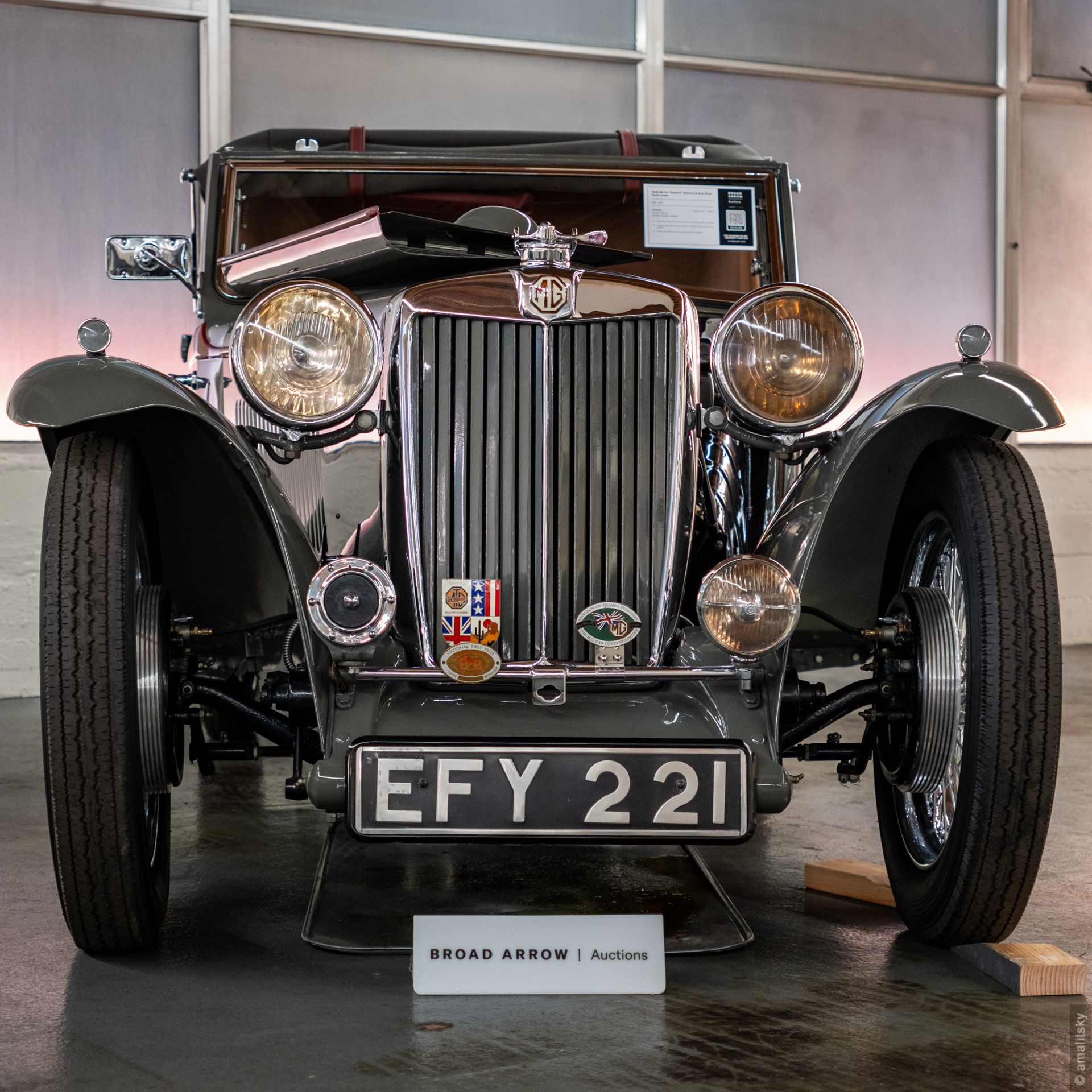 1938 MG TA Tickford Salmons & Sons Drop Head Coupe